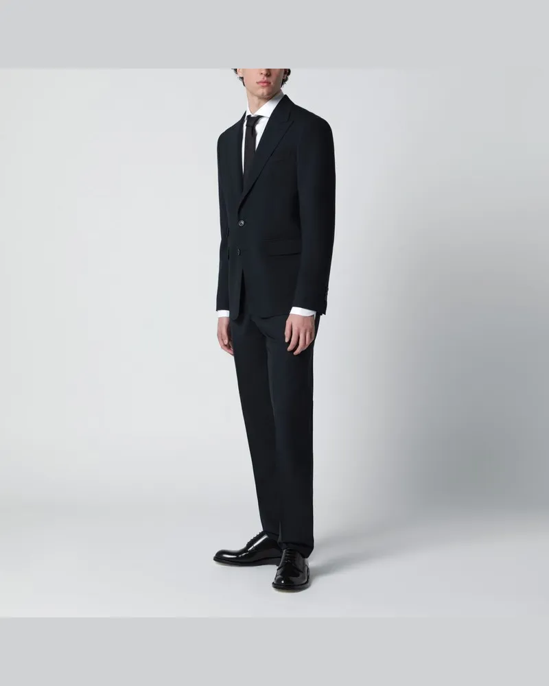 Dsquared2 Einreihiger Anzug in Navyblau aus Wollmischung Blau