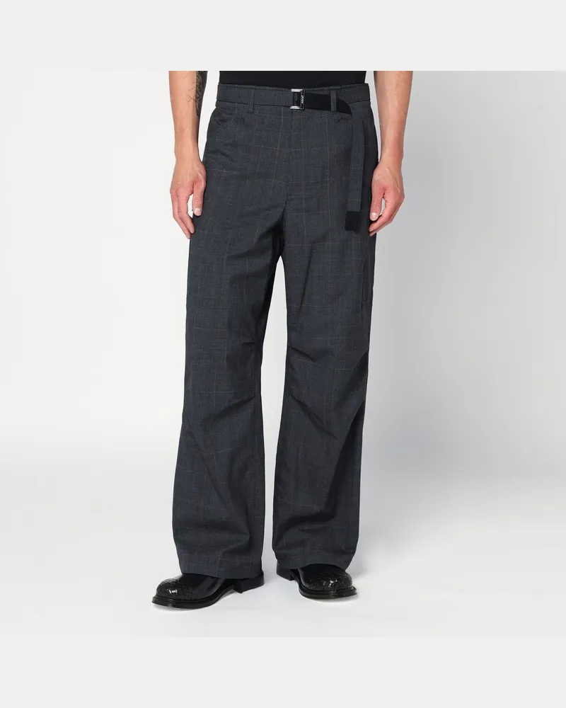 Sacai Graue Cargo-Hose mit Gürtel Grau