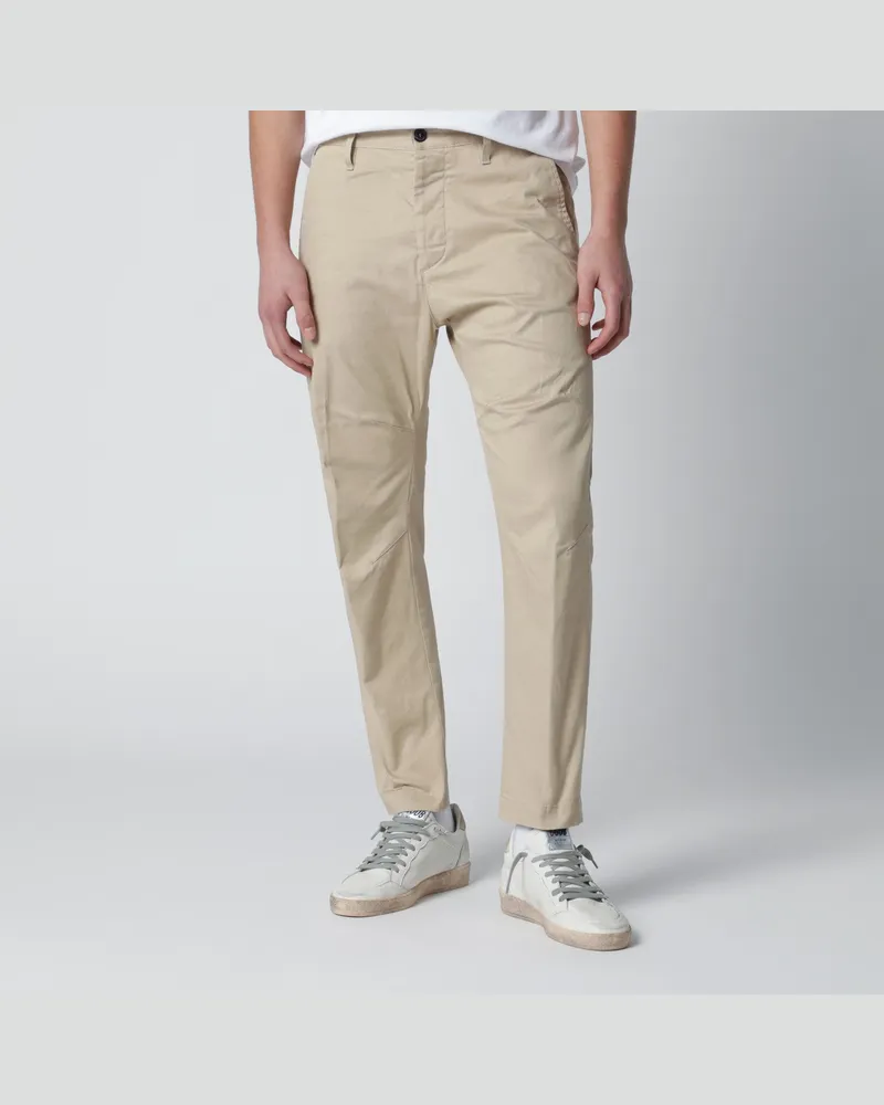 Dsquared2 Beige Hose aus Baumwollmischung Beige