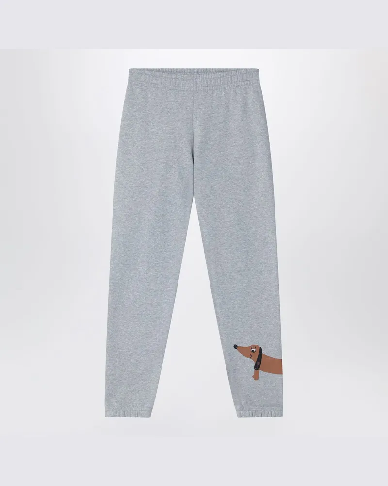 Mini Rodini Graue Jogginghose aus Bio-Baumwolle Grau