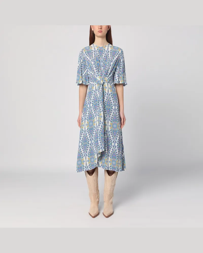 Etro Midi-Kleid mit mehrfarbigem Druck Mehrfarbig