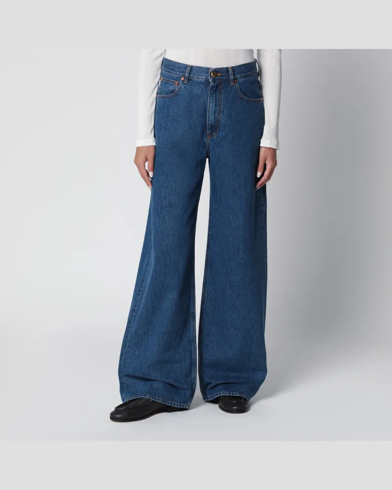 Blazé Milano Weit geschnittene Blue Sapphire Jeans Blue
