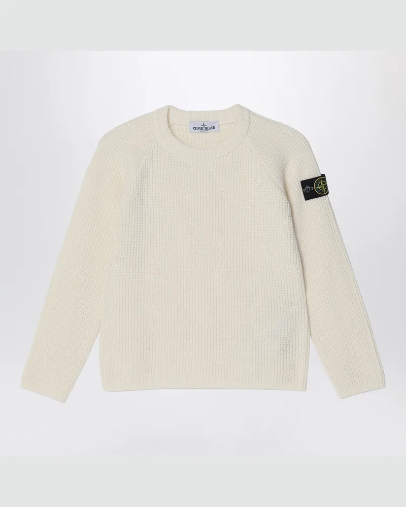 Stone Island Beiger Pullover aus Wollmischung Beige