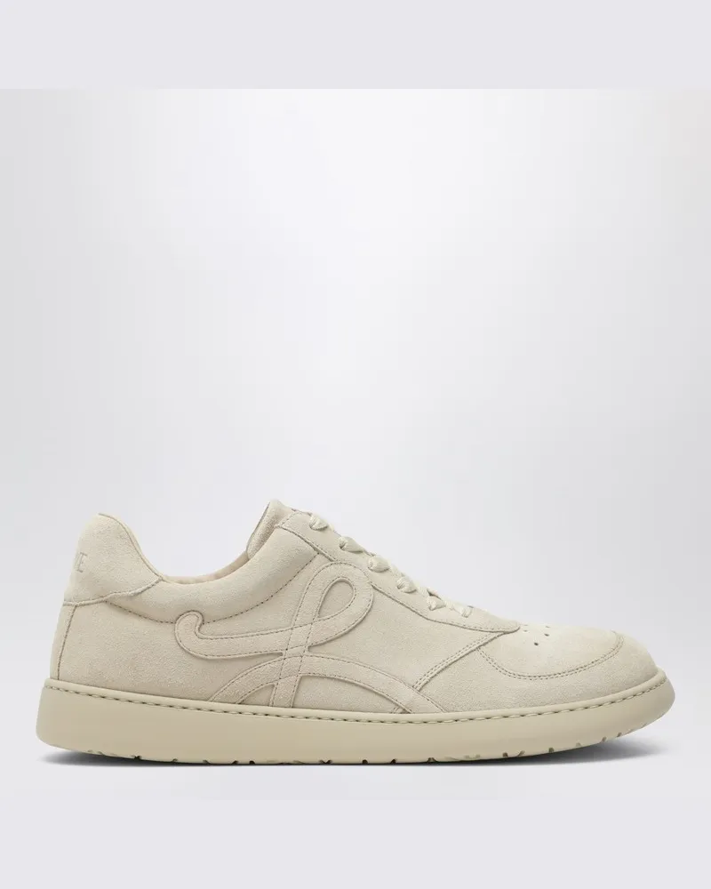 Loewe Sneaker Jambo in Haferfarbe aus Wildleder Beige