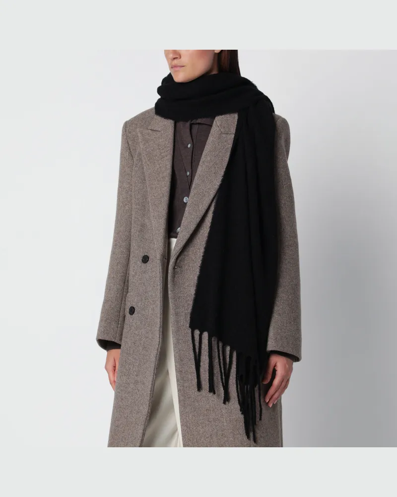 Destin Schwarzer Opus Schal aus Wolle Black