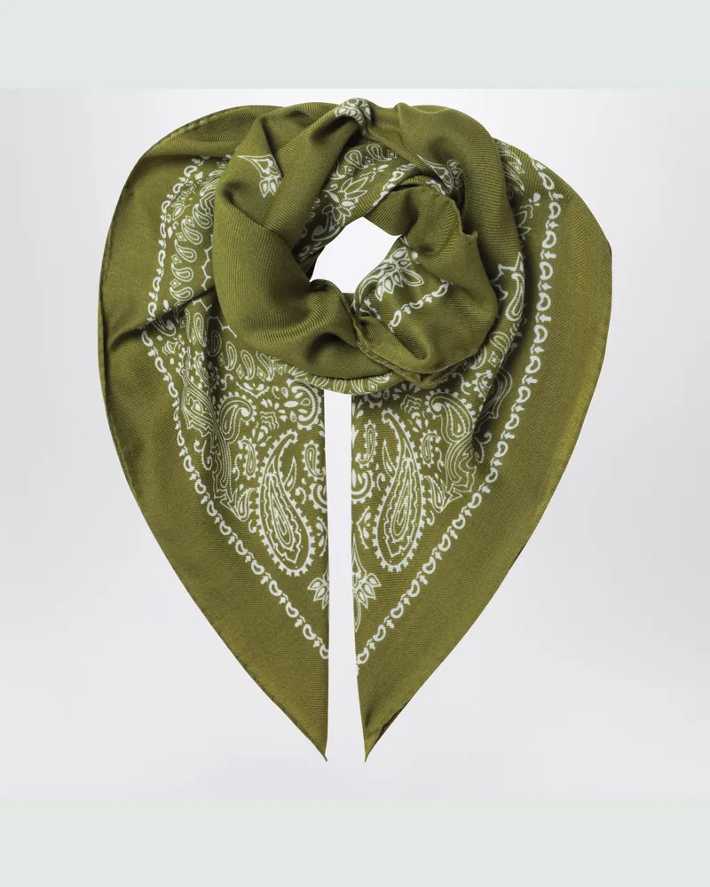 Destin Pistazienfarbenes Judy Bandana-Tuch aus Wolle Green