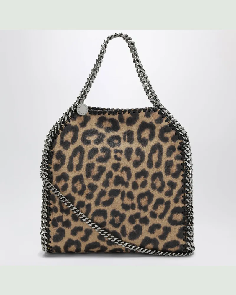 Stella McCartney Mini Falabella Tasche mit Leopardenmuster Multicolor