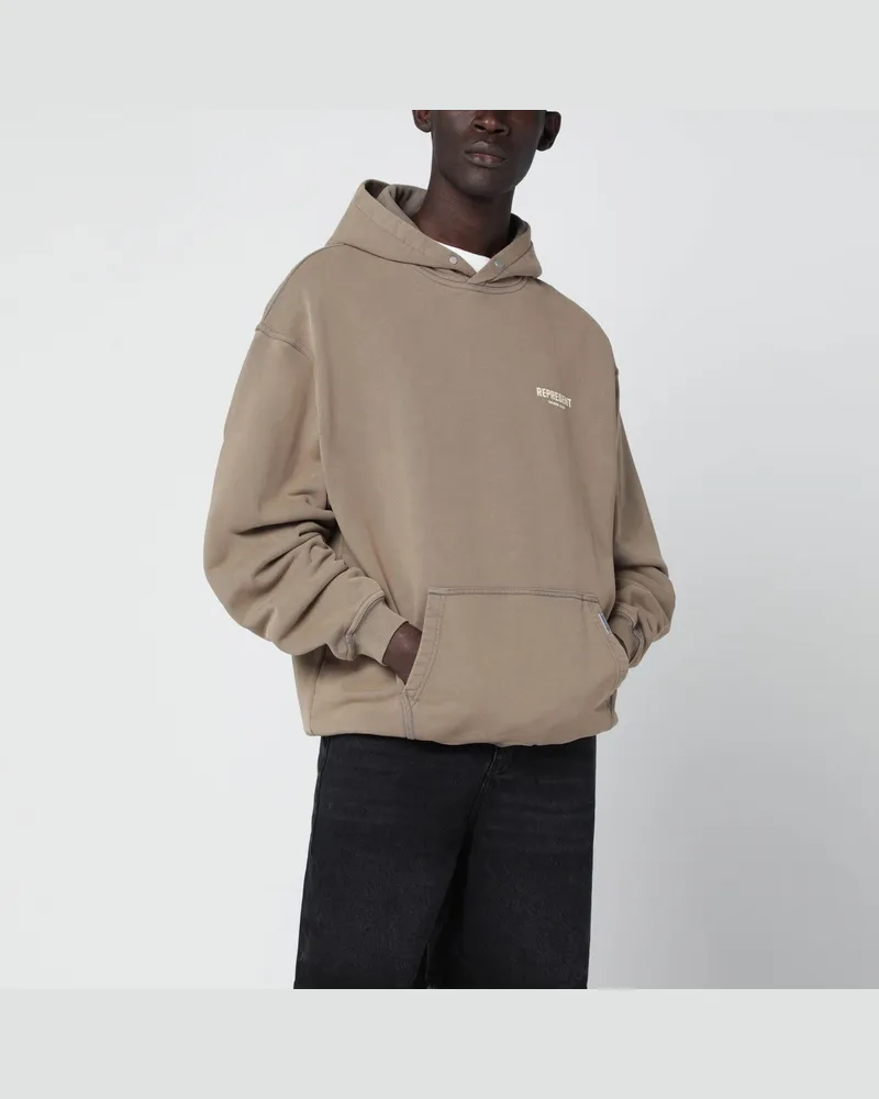 REPRESENT Light brown oversized hoodie Beige