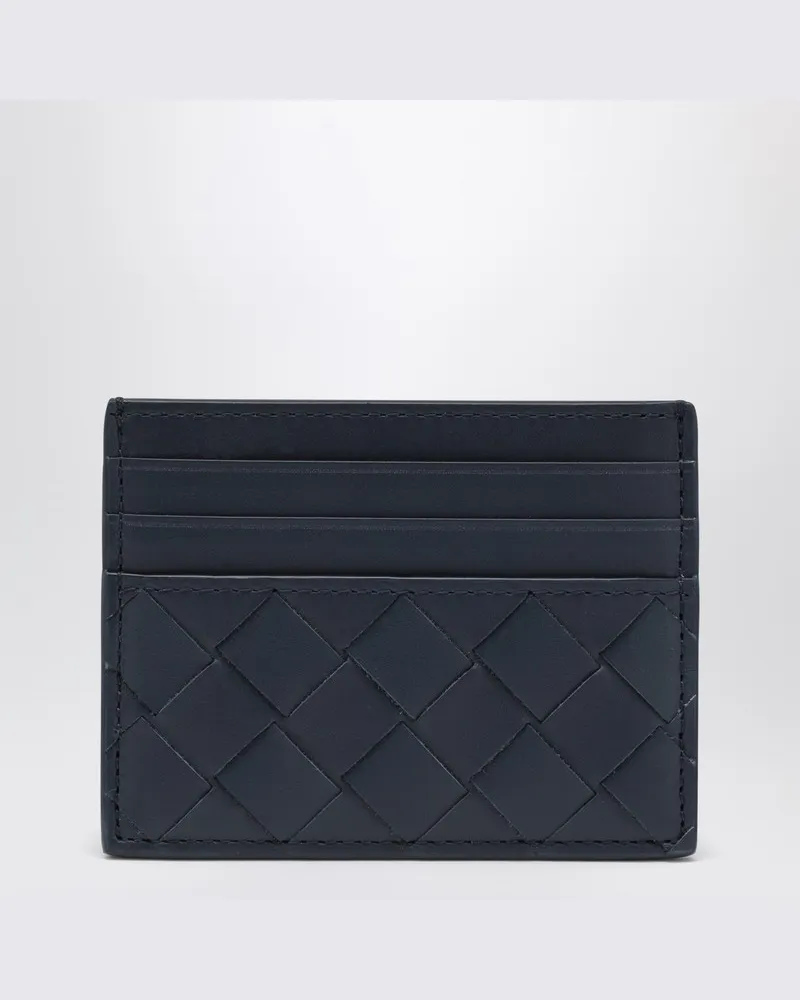 Bottega Veneta Kartenetui Abyss/Cypress in Intrecciato 