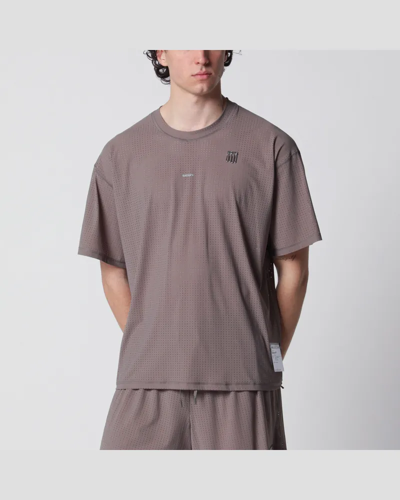 Satisfy Space-O T-Shirt in Farbe Falcon aus perforiertem Micro-Jersey Brown