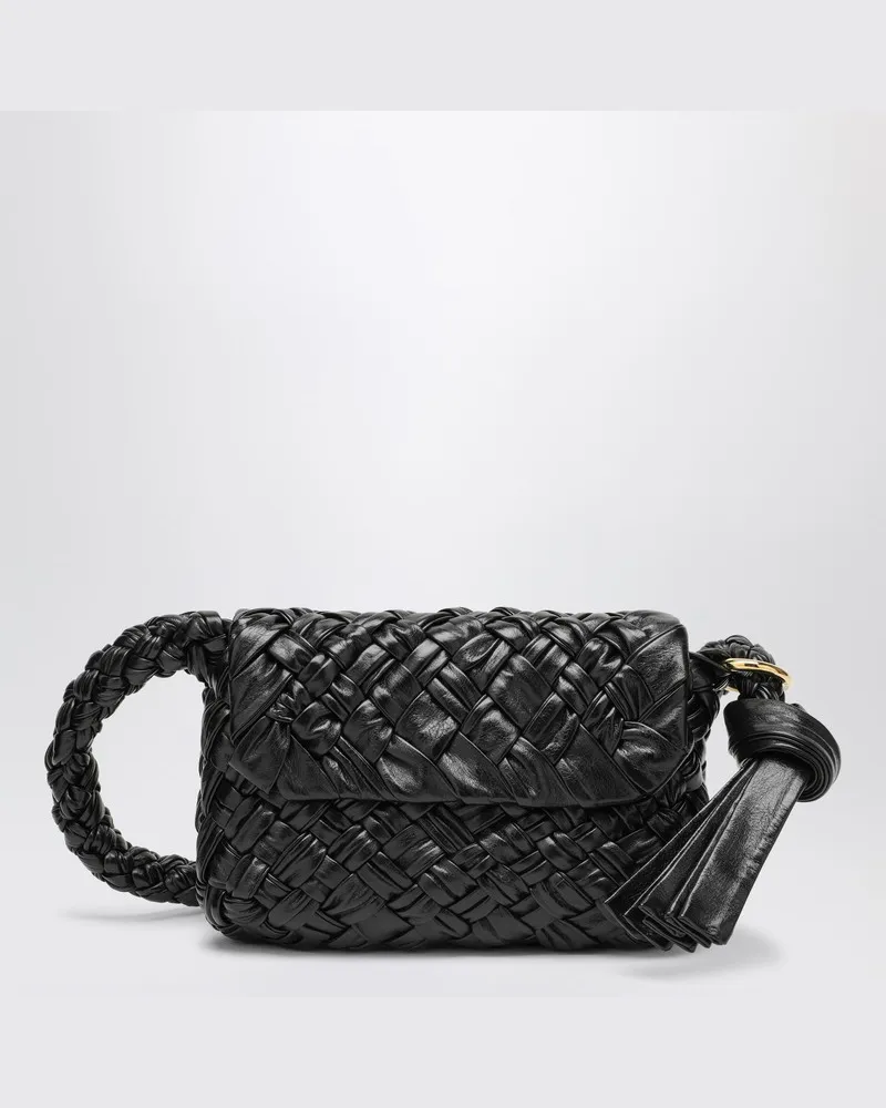 Bottega Veneta Schwarze Tasche Kalimero Città aus Leder Schwarz