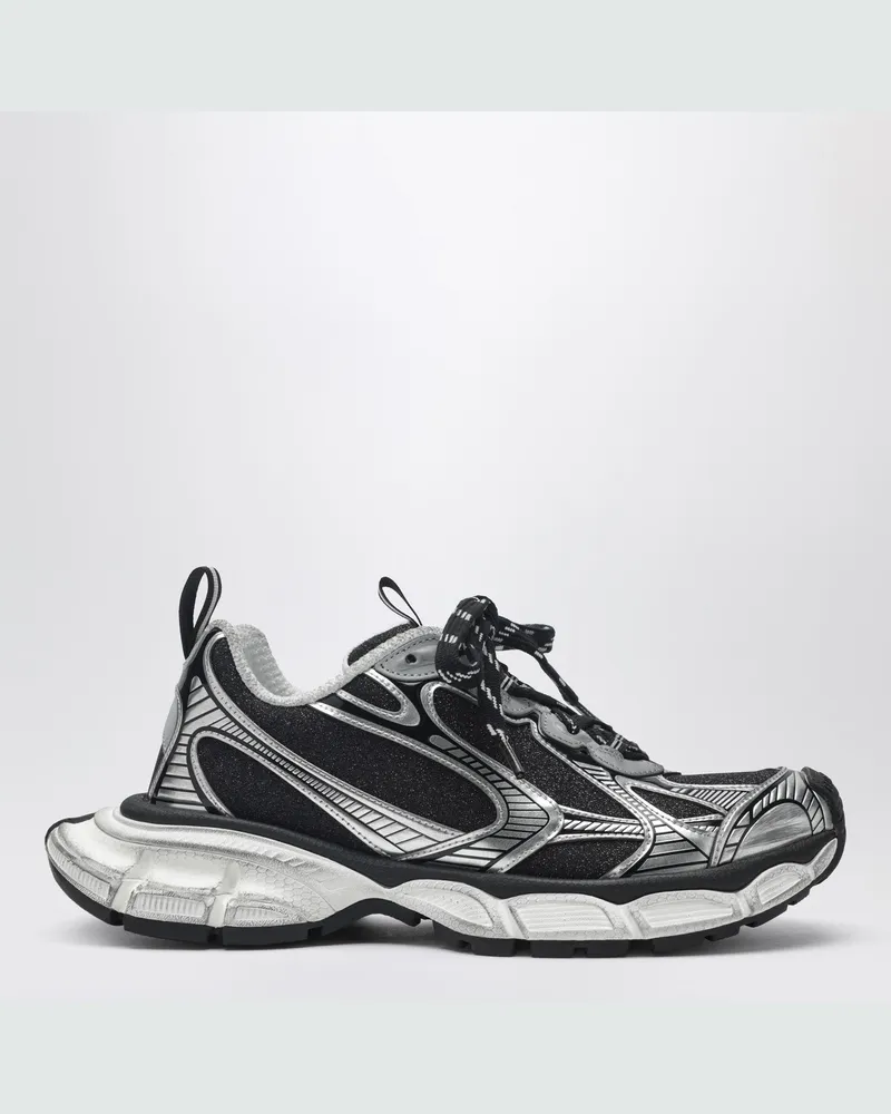 Balenciaga 3XL Sneaker in Schwarz und Silber mit Glitzer Black