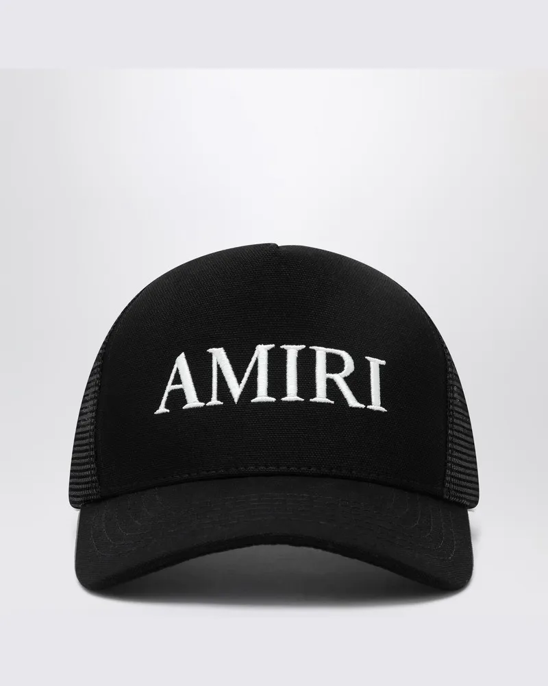 Amiri Schwarze Baseballkappe mit Logo Schwarz
