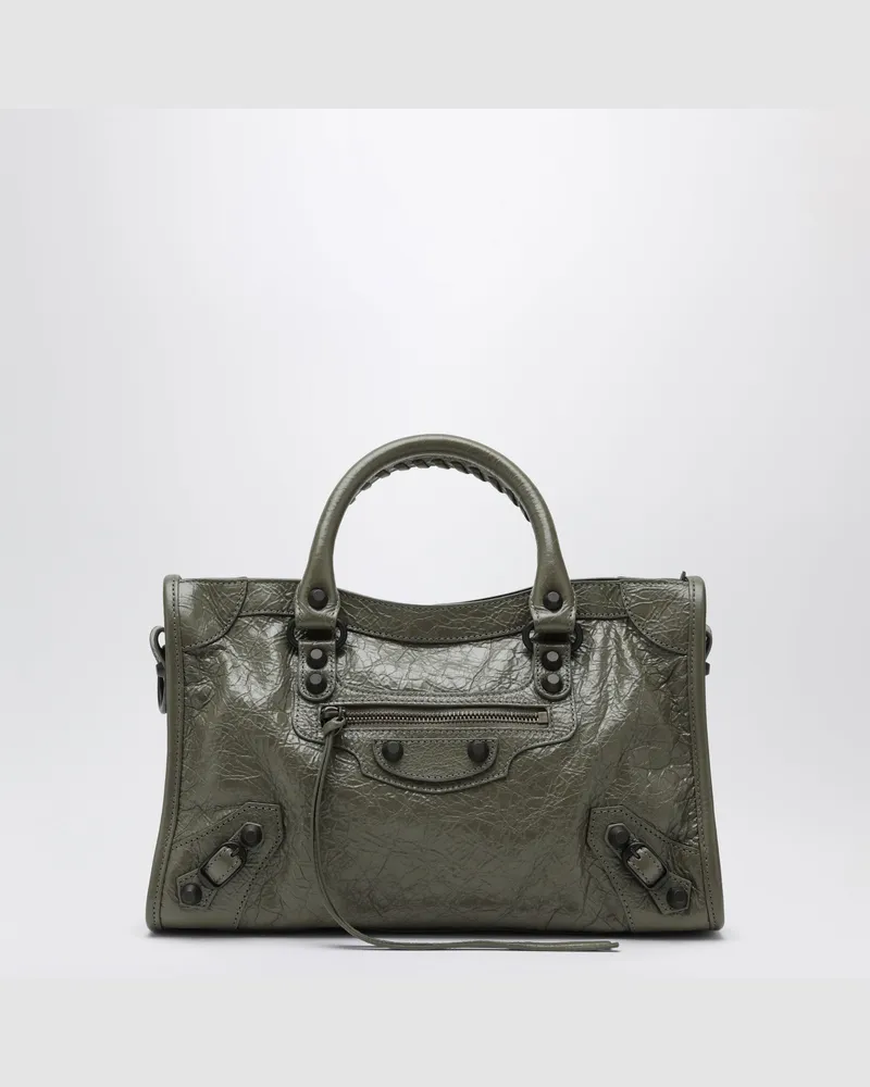 Balenciaga Le City kleine Tote Tasche in Militärgrün Green