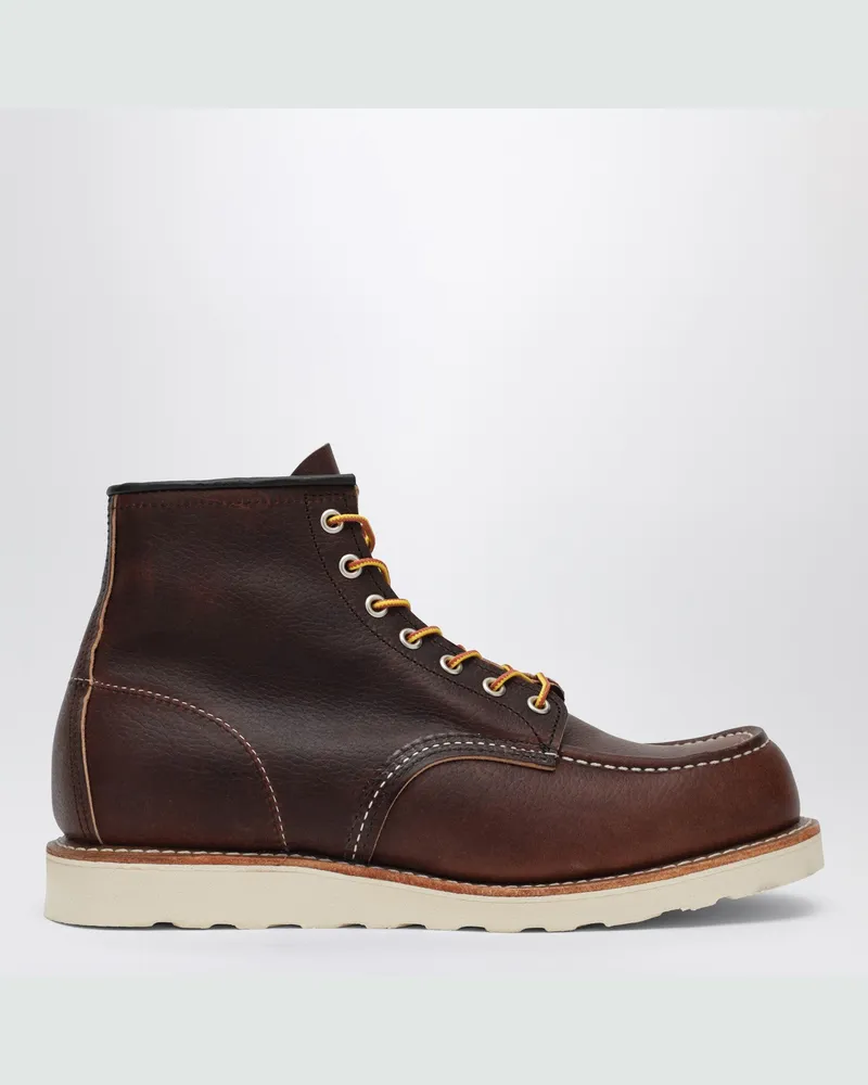 Red Wing Shoes Brauner Leder-Stiefelette Classic Moc Brown