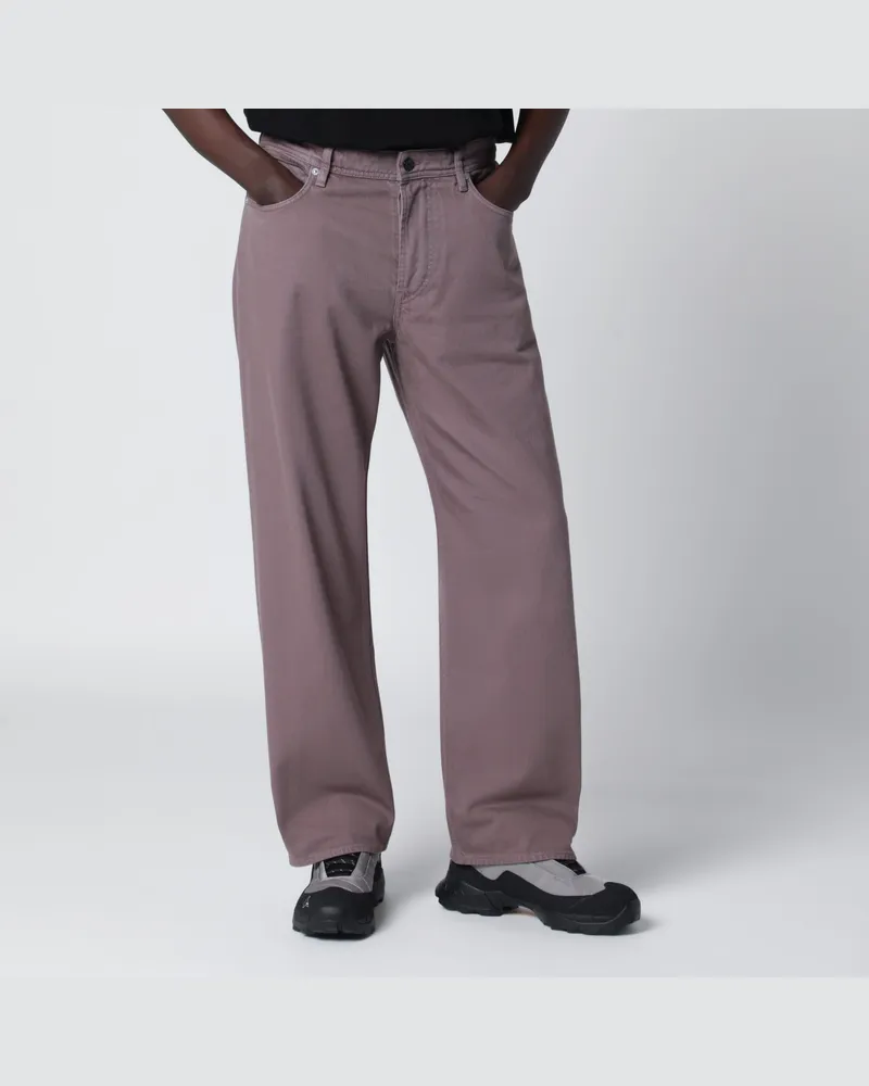 Stone Island Lila/graue Baumwollhose Purple