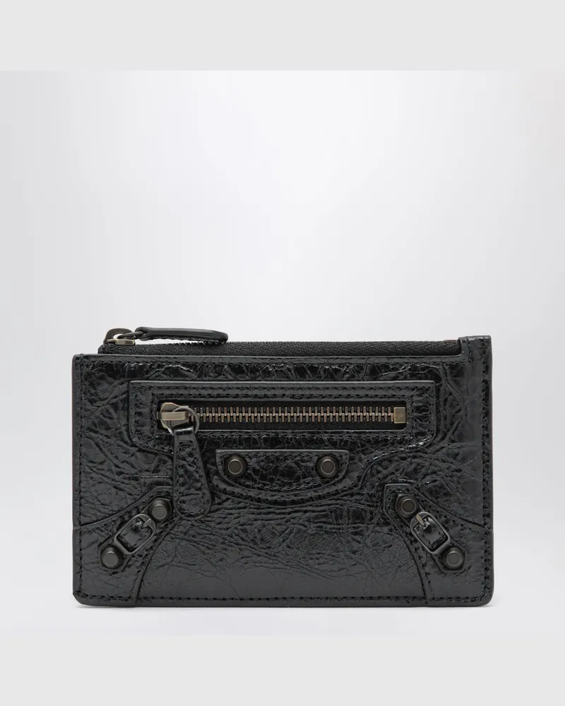 Balenciaga Schwarzes Le City Kartenetui mit Münzfach Black