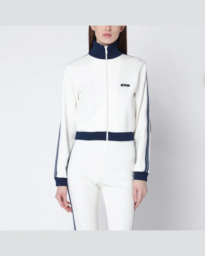 Prada Sweatshirt in Elfenbein aus Funktionsstoff Weiß