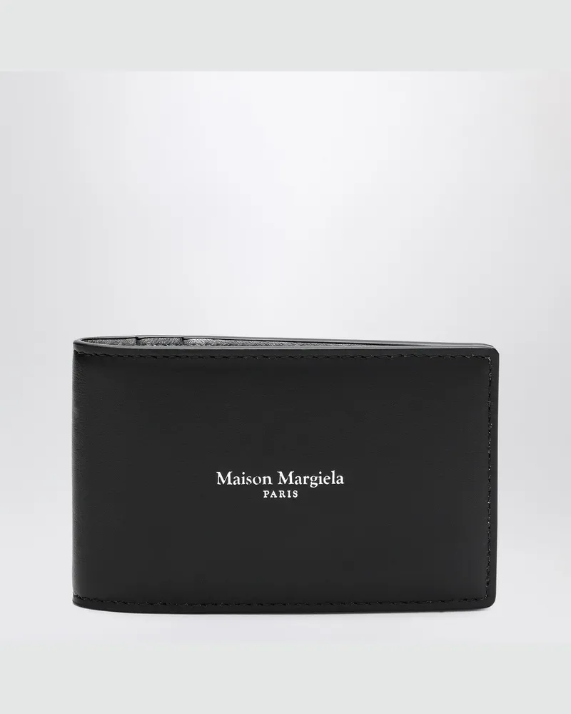 Maison Margiela Schwarzer Kartenhalter mit Logo Black