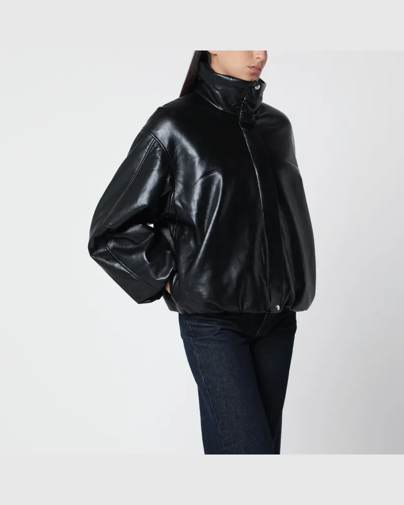 Anine Bing Cyrus Schwarze Jacke aus recyceltem Leder Black