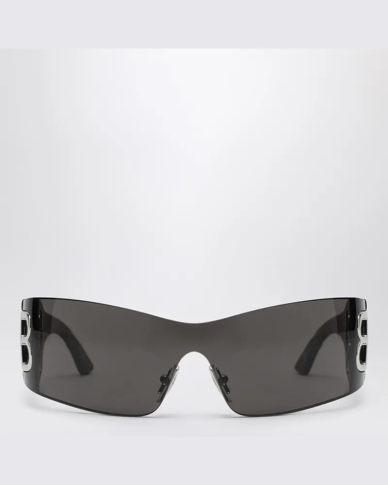 Balenciaga Bossy Mask schwarze Sonnenbrille Schwarz