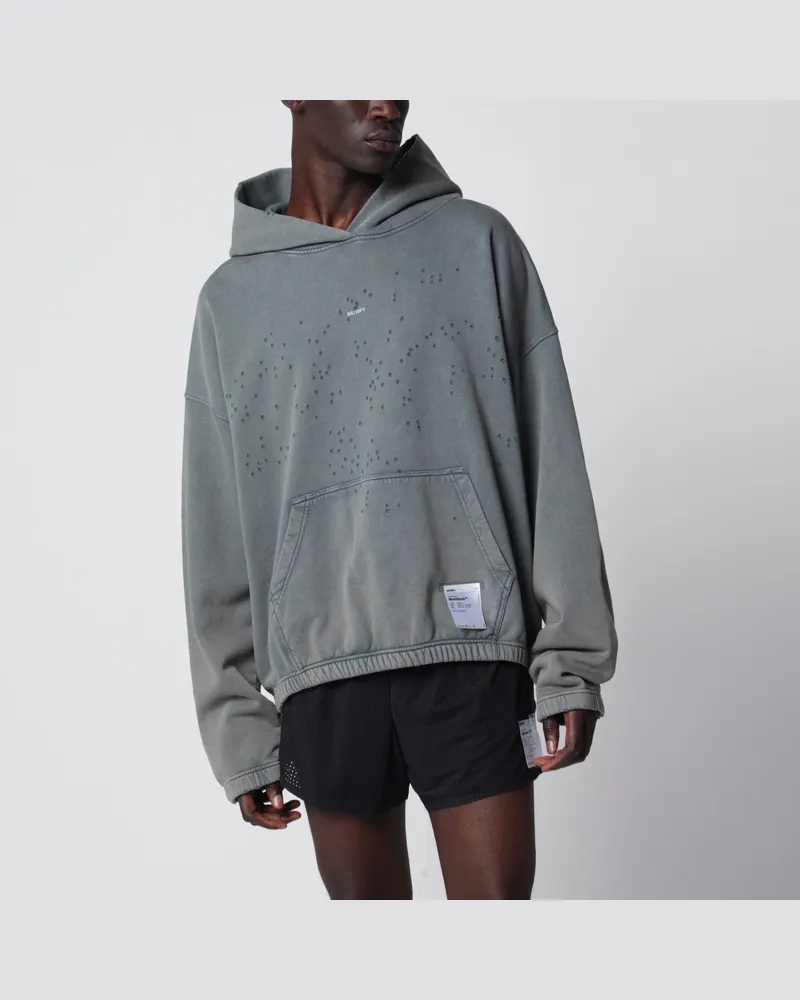 Satisfy MothTech Kapuzenpullover Faded Black Black