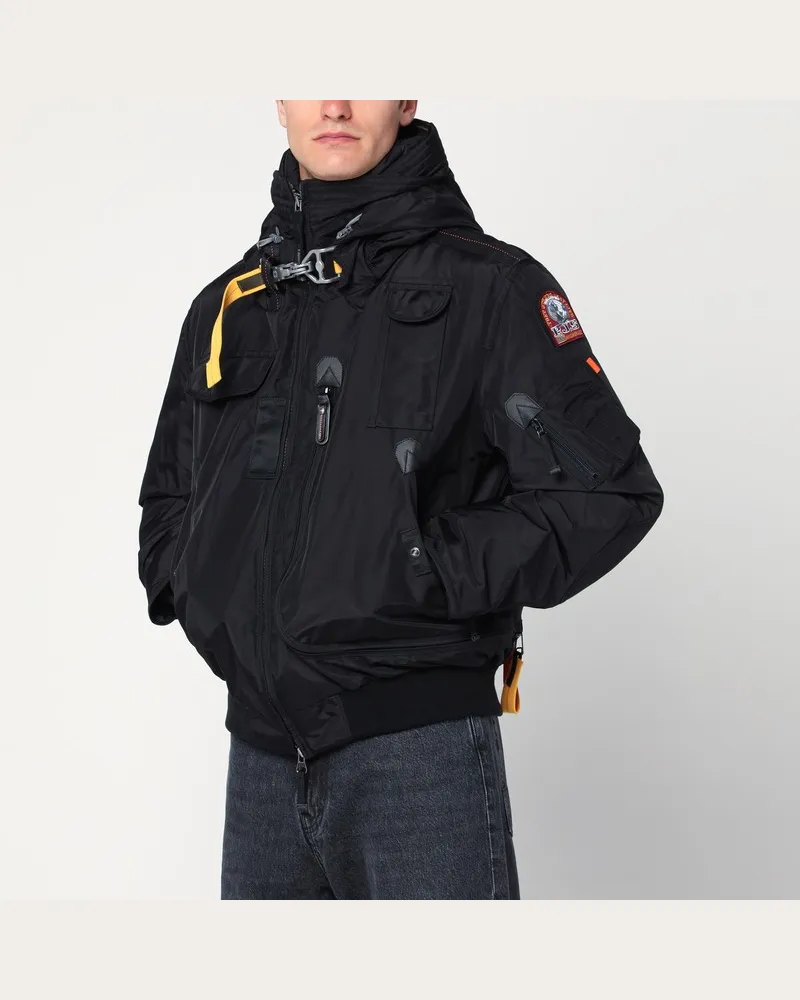 Parajumpers Schwarzer Gobi-Bomber mit Reißverschluss Schwarz