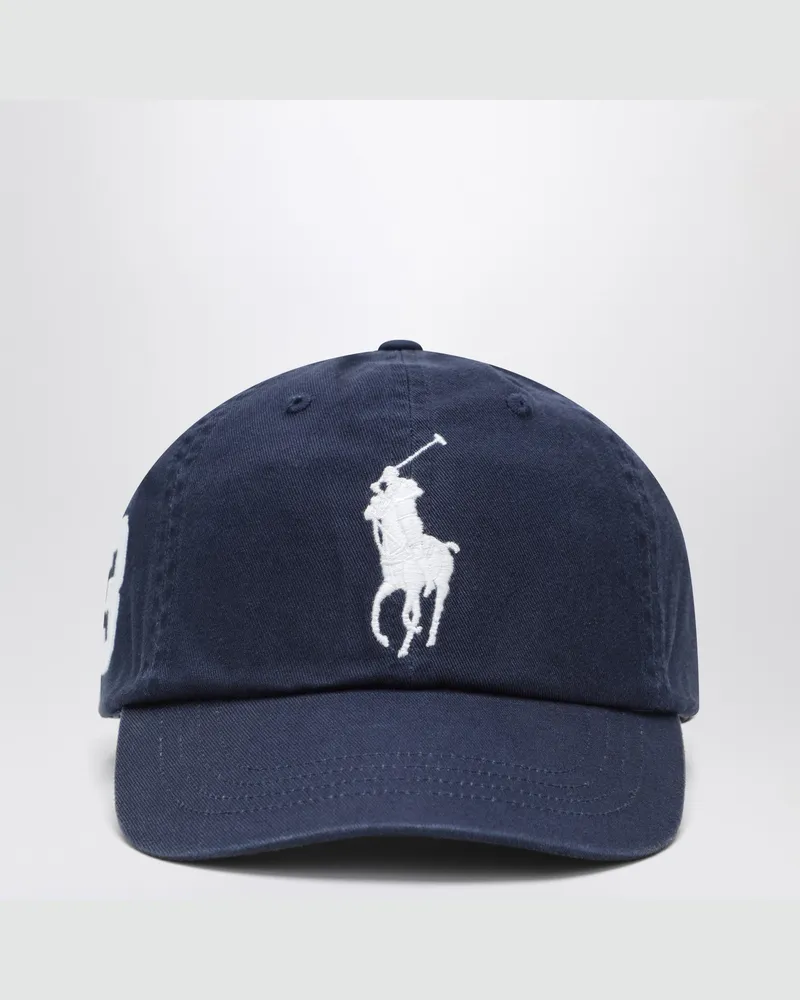 Ralph Lauren Marineblaue Baseballkappe mit Logo 