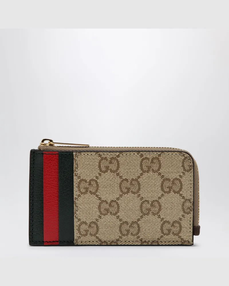 Gucci Card holder with compartments Beige