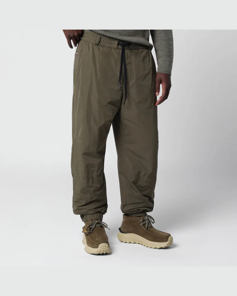 Moncler Olivgrüne Hose aus technischem Gewebe Green