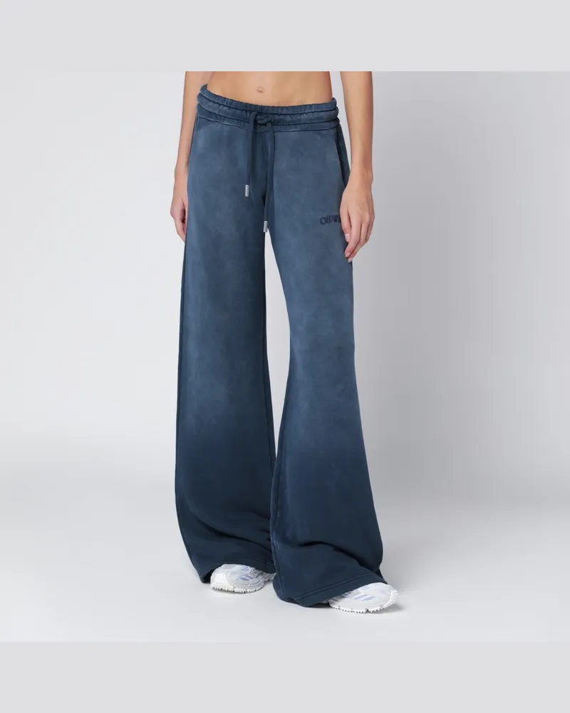 OFF-WHITE Blaue Jogginghose im Used-Look Hellblau