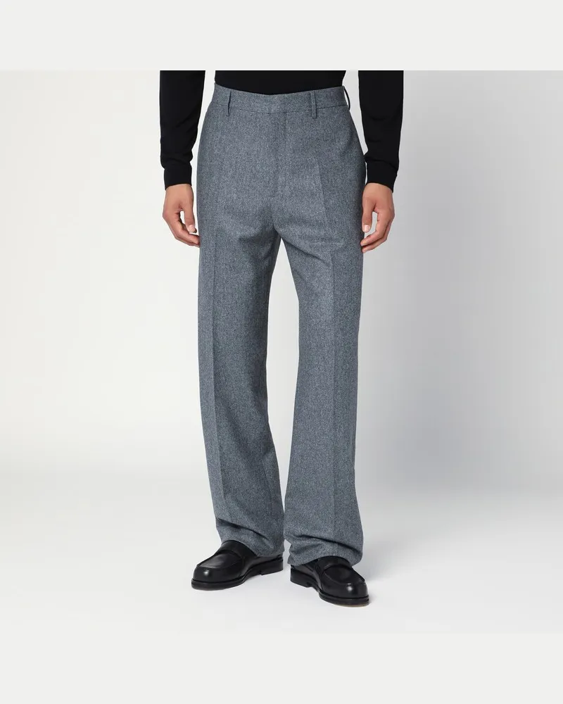 Tagliatore Graue Hose aus Wolle Grau