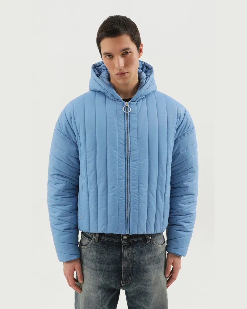 1989 STUDIO Hellblau gesteppte Daunenjacke Light