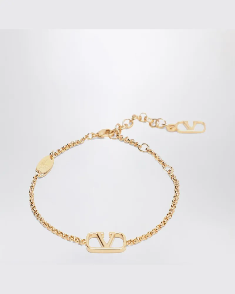 Valentino Garavani Vlogo Signature goldfarbenes Metallarmband Metallisch