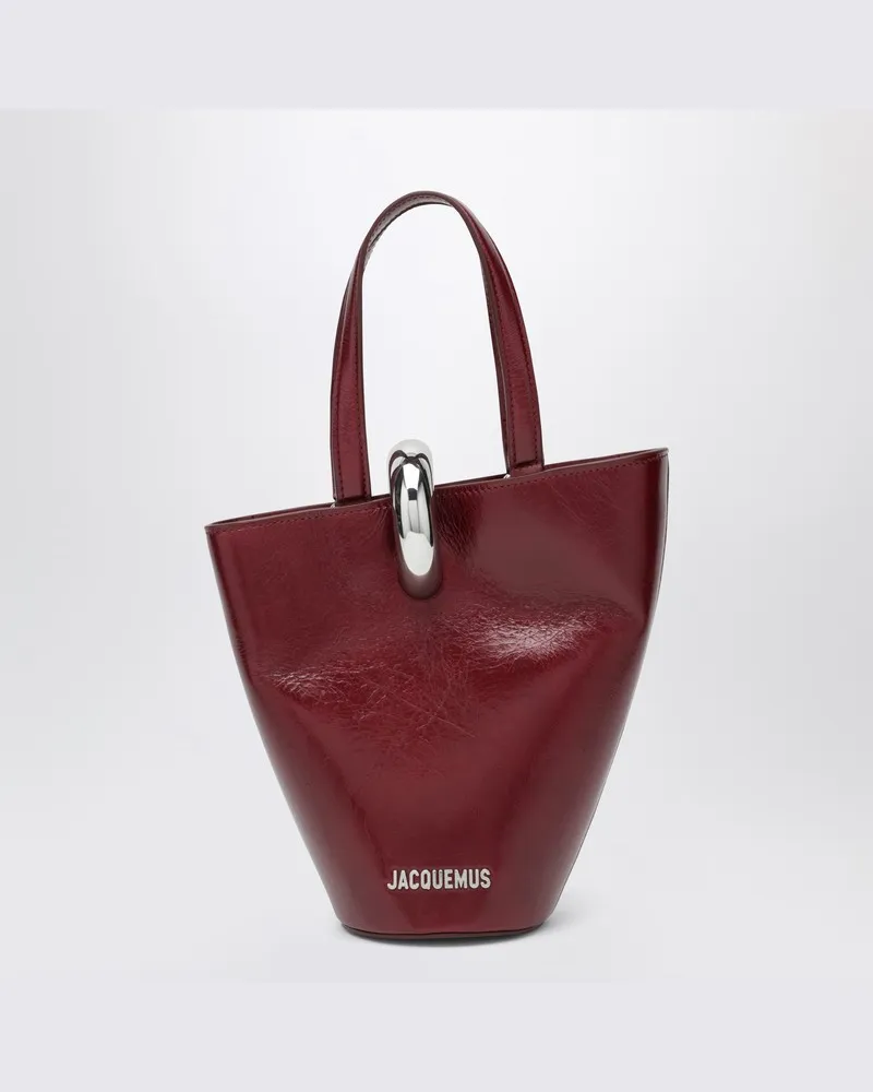 Jacquemus Burgunderrot Die kleine Bambola-Tasche Burgunderrot