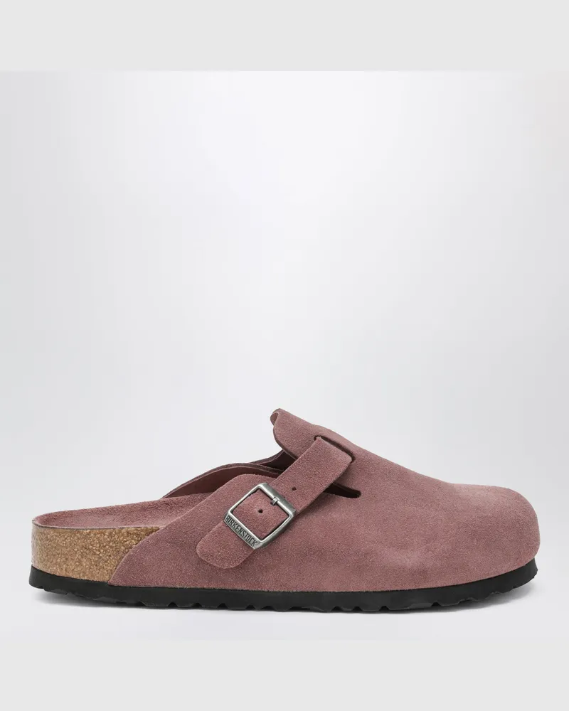 Birkenstock Pfefferfarbener Boston-Wildleder-Clog Pink