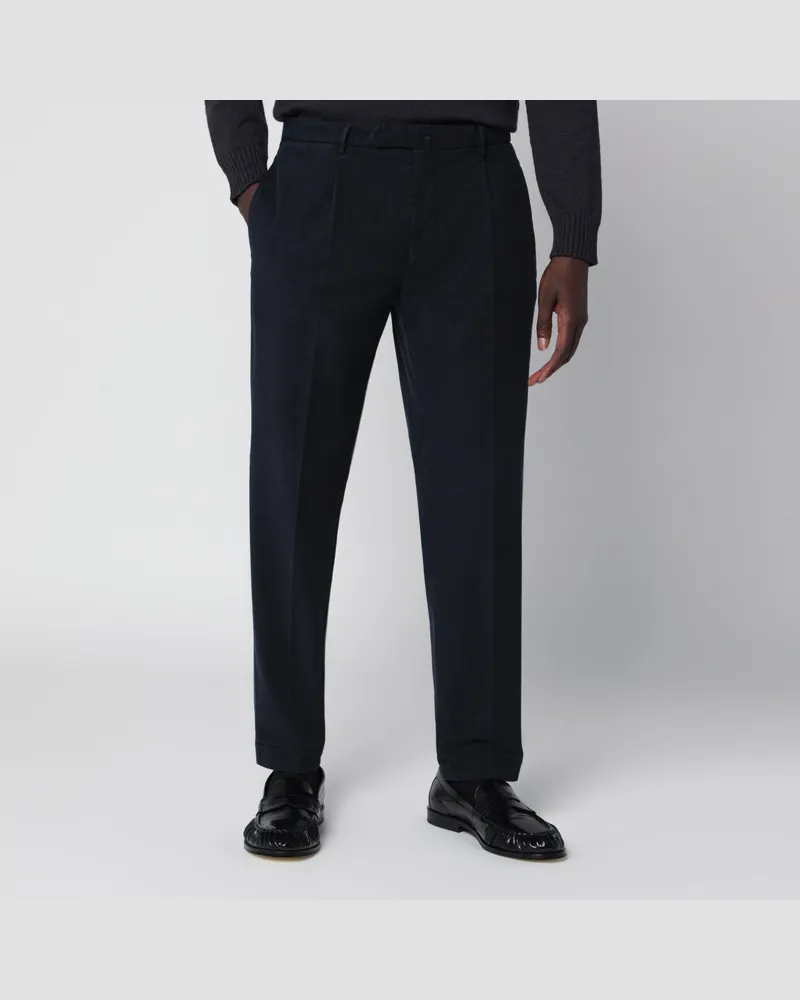 Biagio Santaniello Blue Arechi trousers in cotton blend Blue