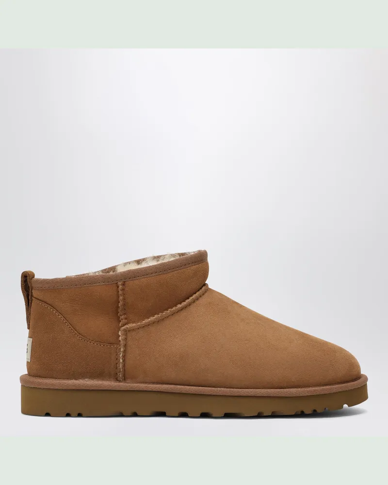 UGG Classic Ultra Mini kastanienbraune Stiefelette Beige