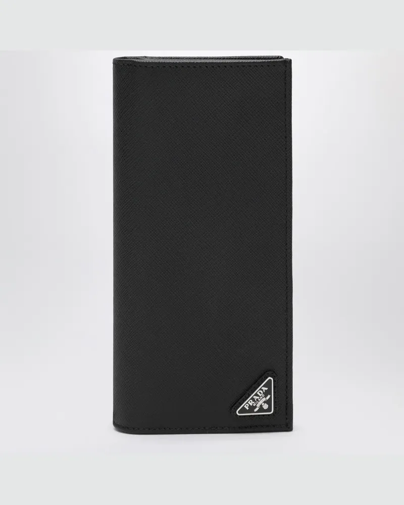 Prada Brieftasche aus schwarzem Saffiano-Leder 