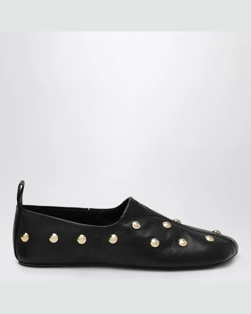 Chloé Schwarze Rita Ballerinas aus Nietenleder Black
