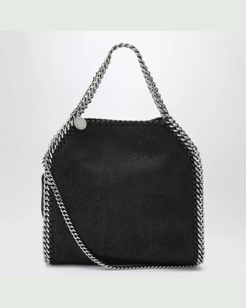 Stella McCartney Falabella Mini Tote Tasche in Schwarz/Silber Black