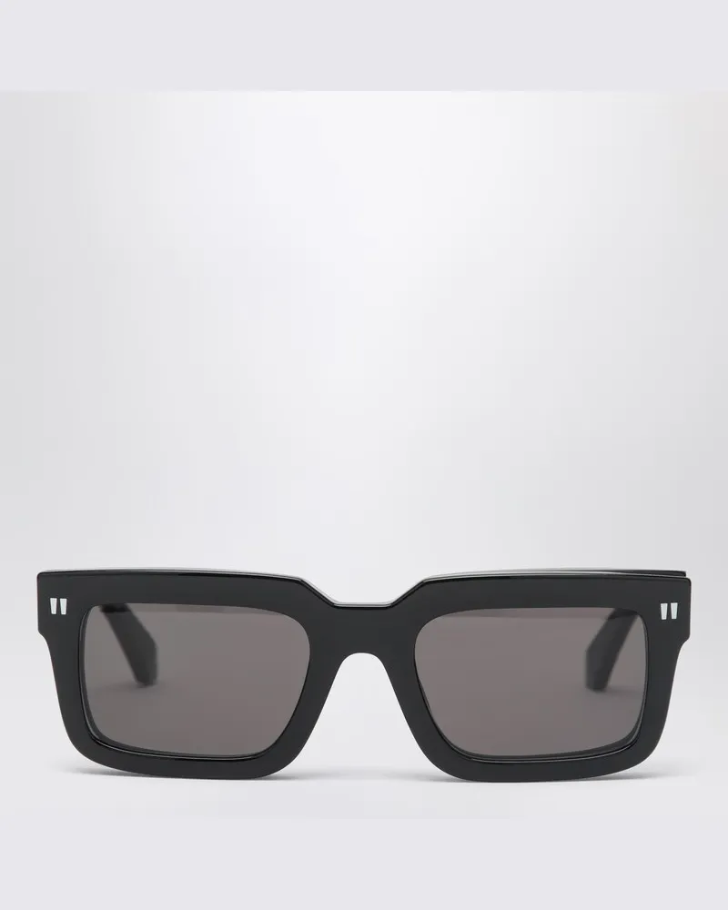 OFF-WHITE Clip-On Sonnenbrillen 2 schwarz/grün Schwarz