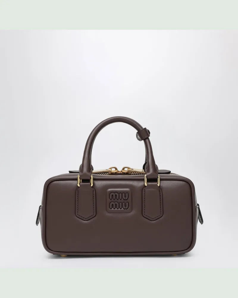 Miu Miu Arcadie Regular Satchel in Radica-Farbe Brown