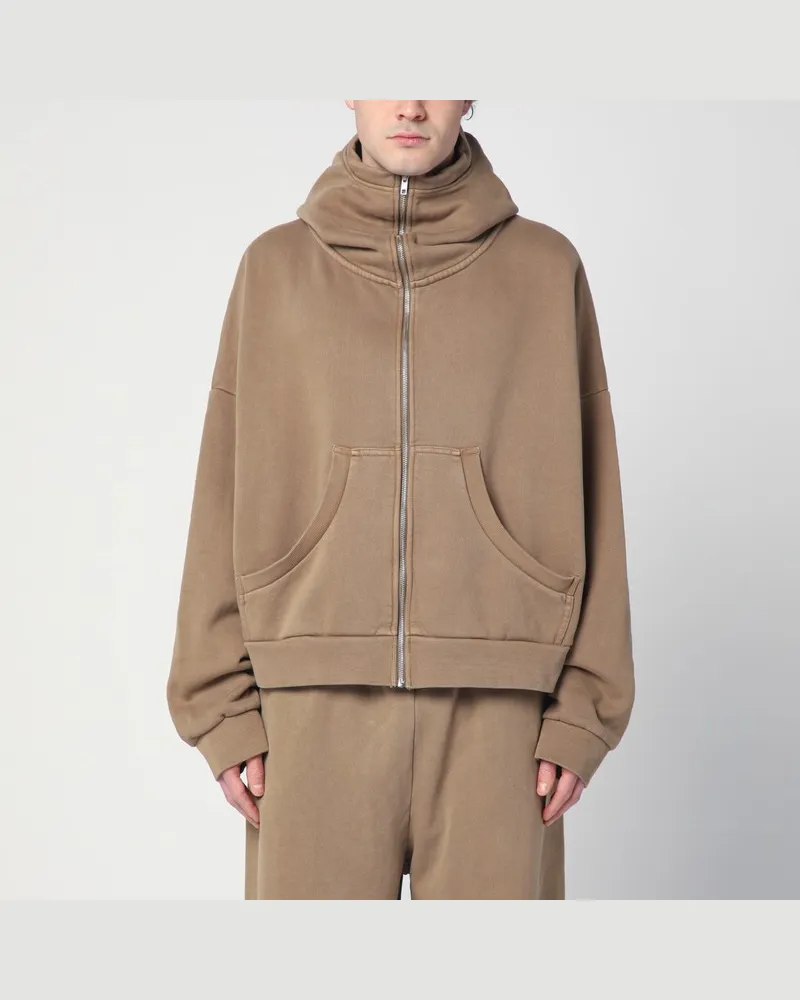 Entire Studios Beigefarbenes Sweatshirt aus Baumwolle Beige