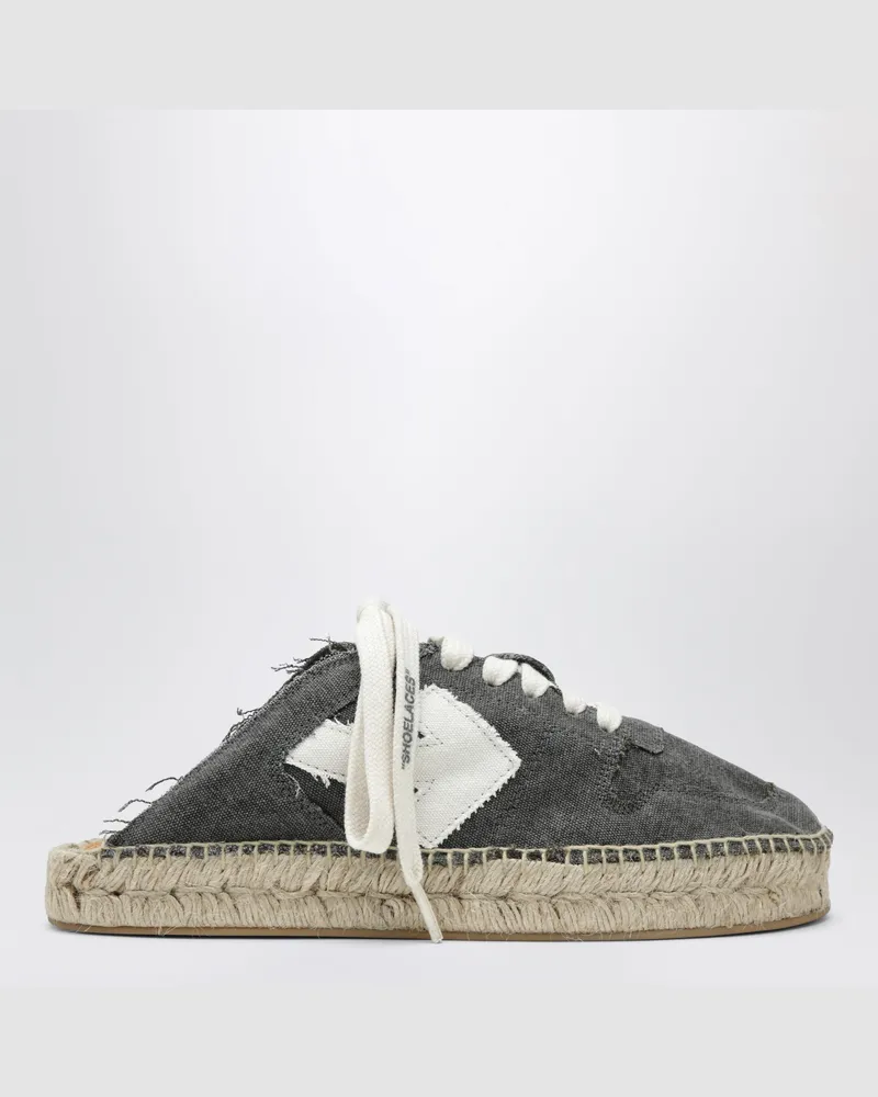 OFF-WHITE Arrow Espadrilles in Schwarz/Weiß Black
