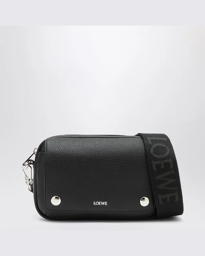 Loewe Kleine schwarze Umhängetasche Pebble Schwarz