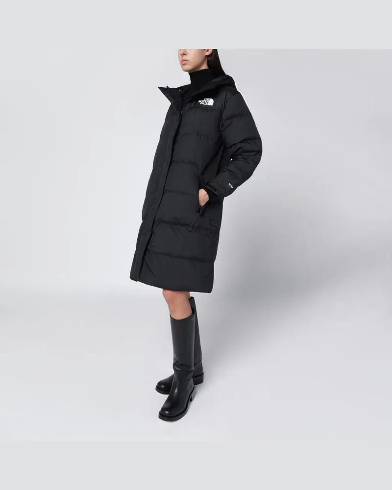 The North Face Schwarzer wattierter Nupste-Parka Schwarz