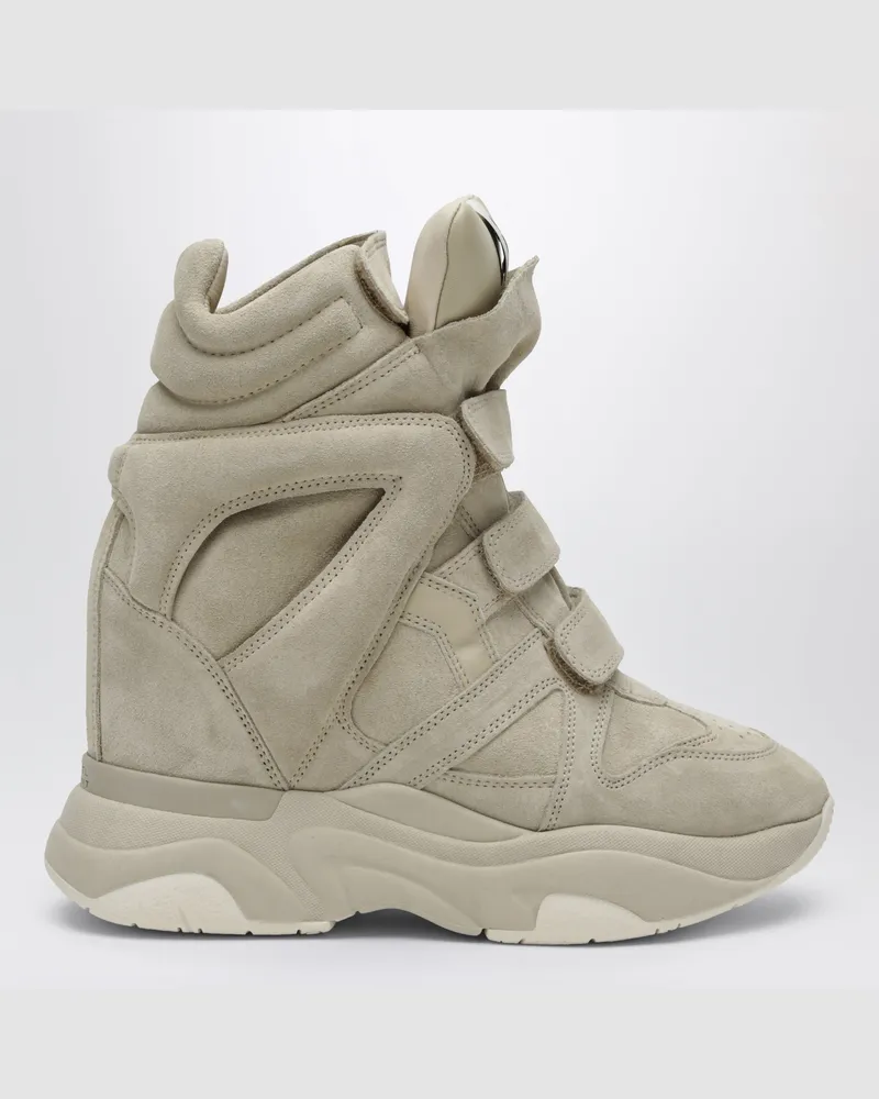 Isabel Marant Balskee High-Top-Sneakers aus Veloursleder in Beige Beige