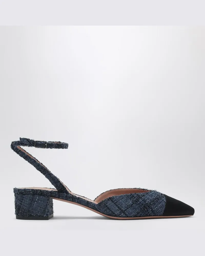 Aquazzura Dekolleté-Schuh French Flirt 35 mit Denim-Optik Blau