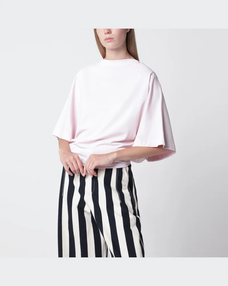 Jacquemus Rosa Moisson-T-Shirt mit offenem Rücken Pink